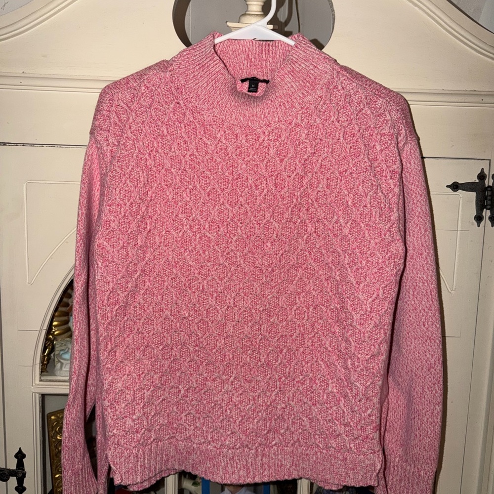 Talbots Pink Cowl Neck Sweater